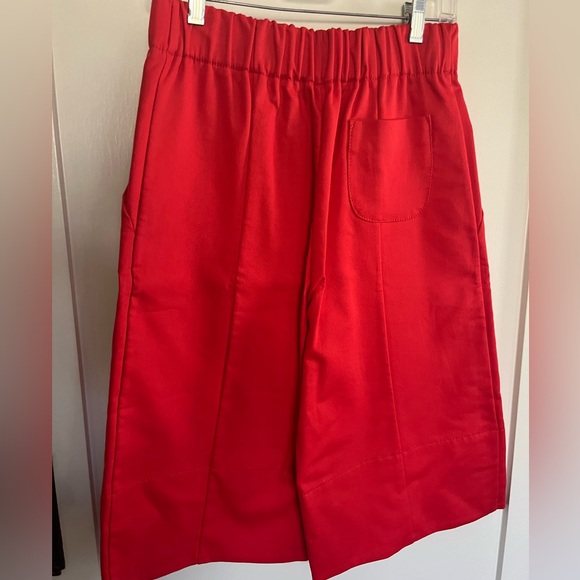 NWT Susanne Bommer Red Culottes/Shorts Sz 36 - Picture 2 of 5